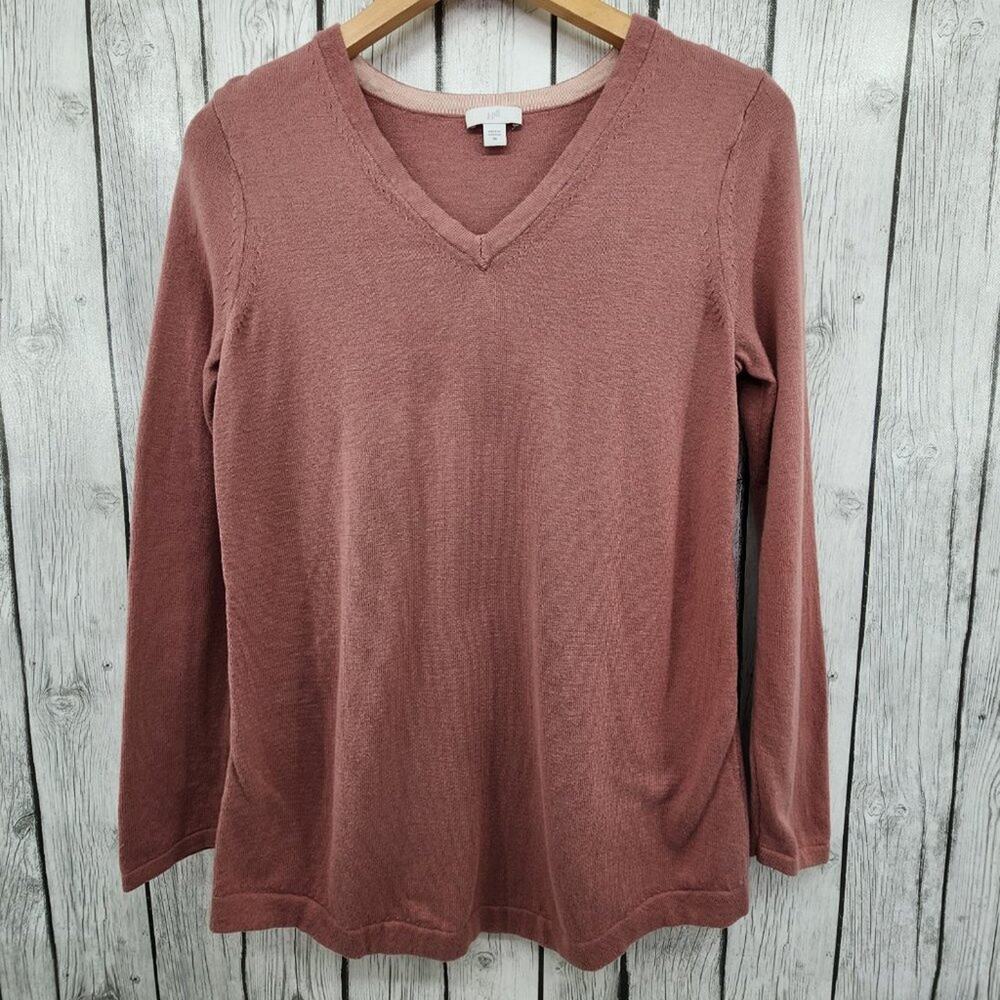 J. Jill V Neck Long Sleeve Top